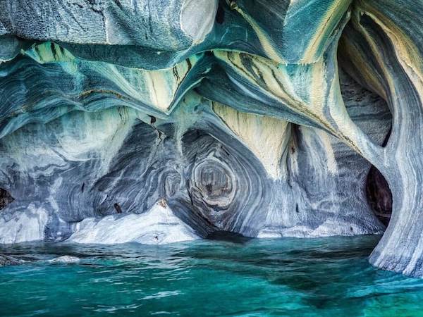 Marble Caves of Patagonia Chile - The Tiles of India