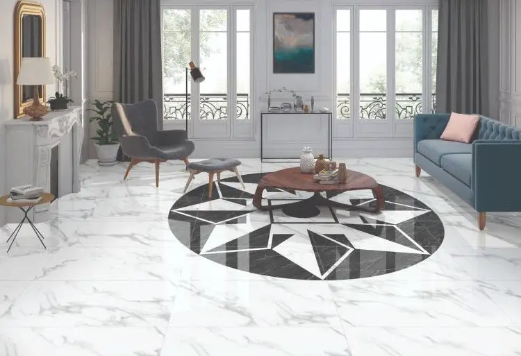 living room floor tiles india
