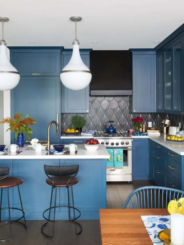 10 Kitchen Cabinet Colour Trends For 2022 - The Tiles of India