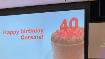 Happy Birthday Cersaie 40